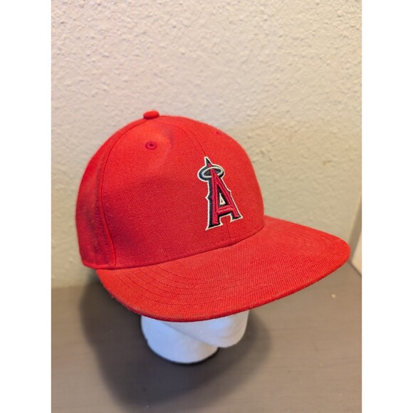 47 Brand MLB LA Angels Red Hat Fitted Cap Baseball Game Day Genuine Merchandise - Picture 11 of 13